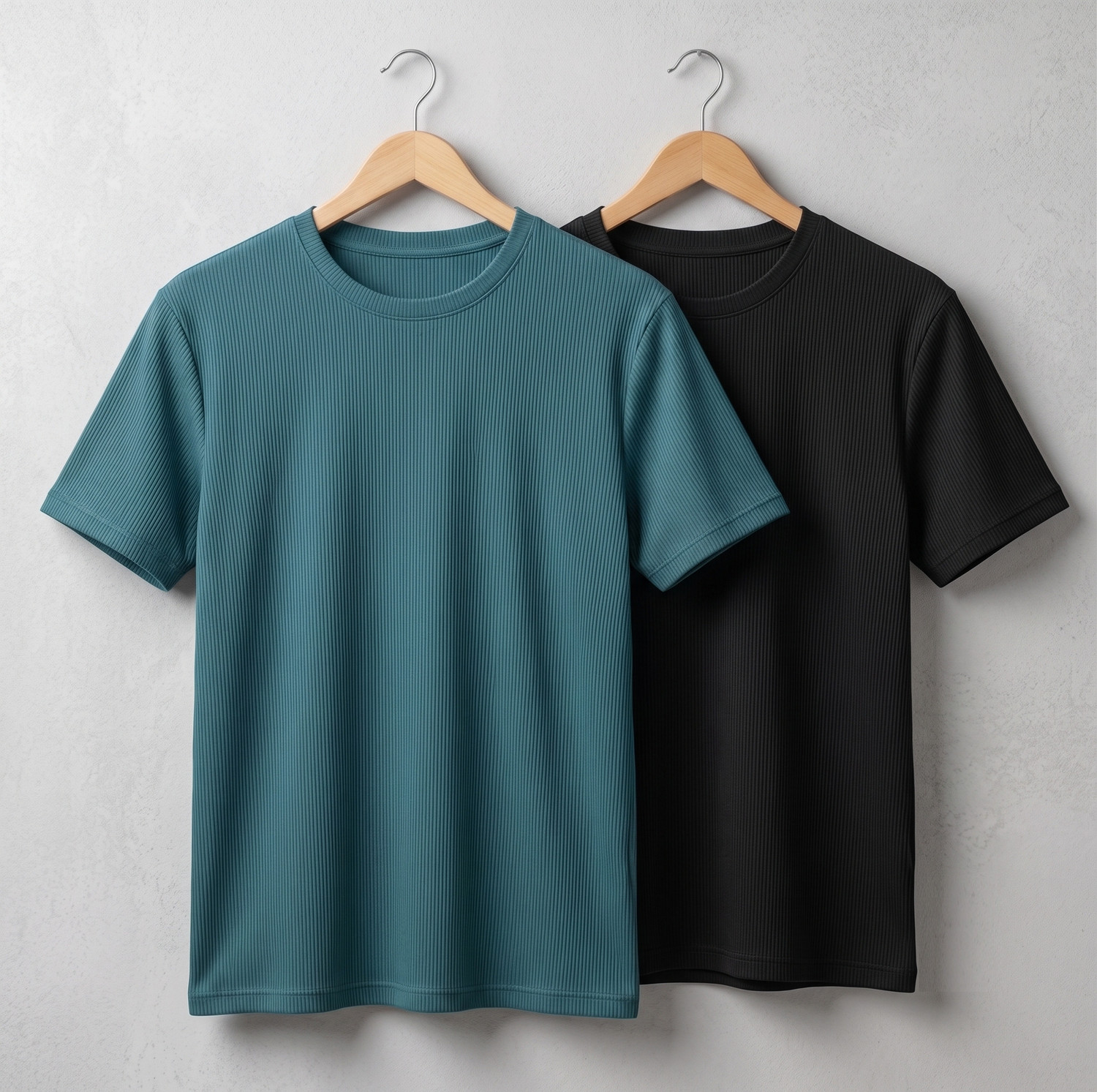 stylesmyth Men Black Round Neck Polyester T-Shirt - Image 1