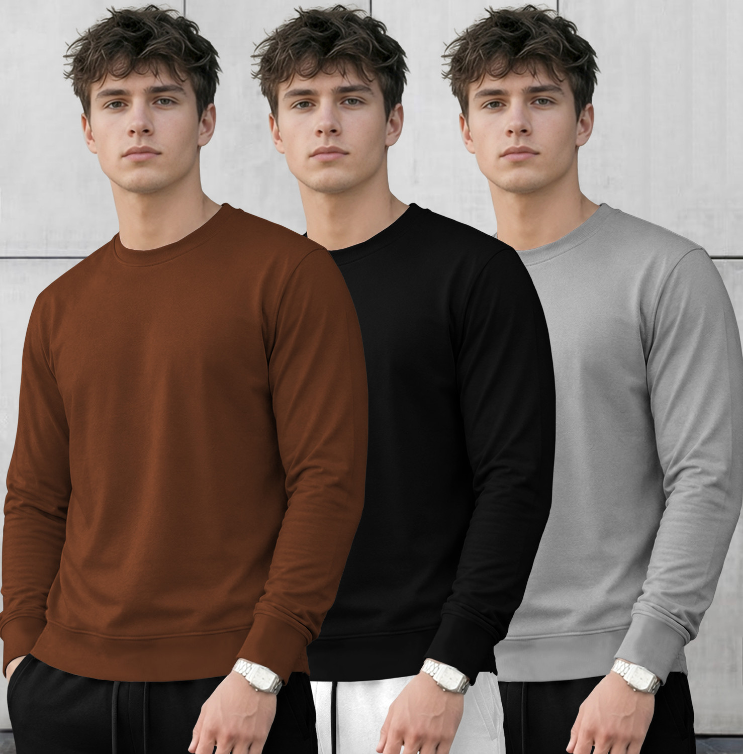 Image of NOOK Men Self Design Henley Neck Cotton Blend Pink T-Shirt