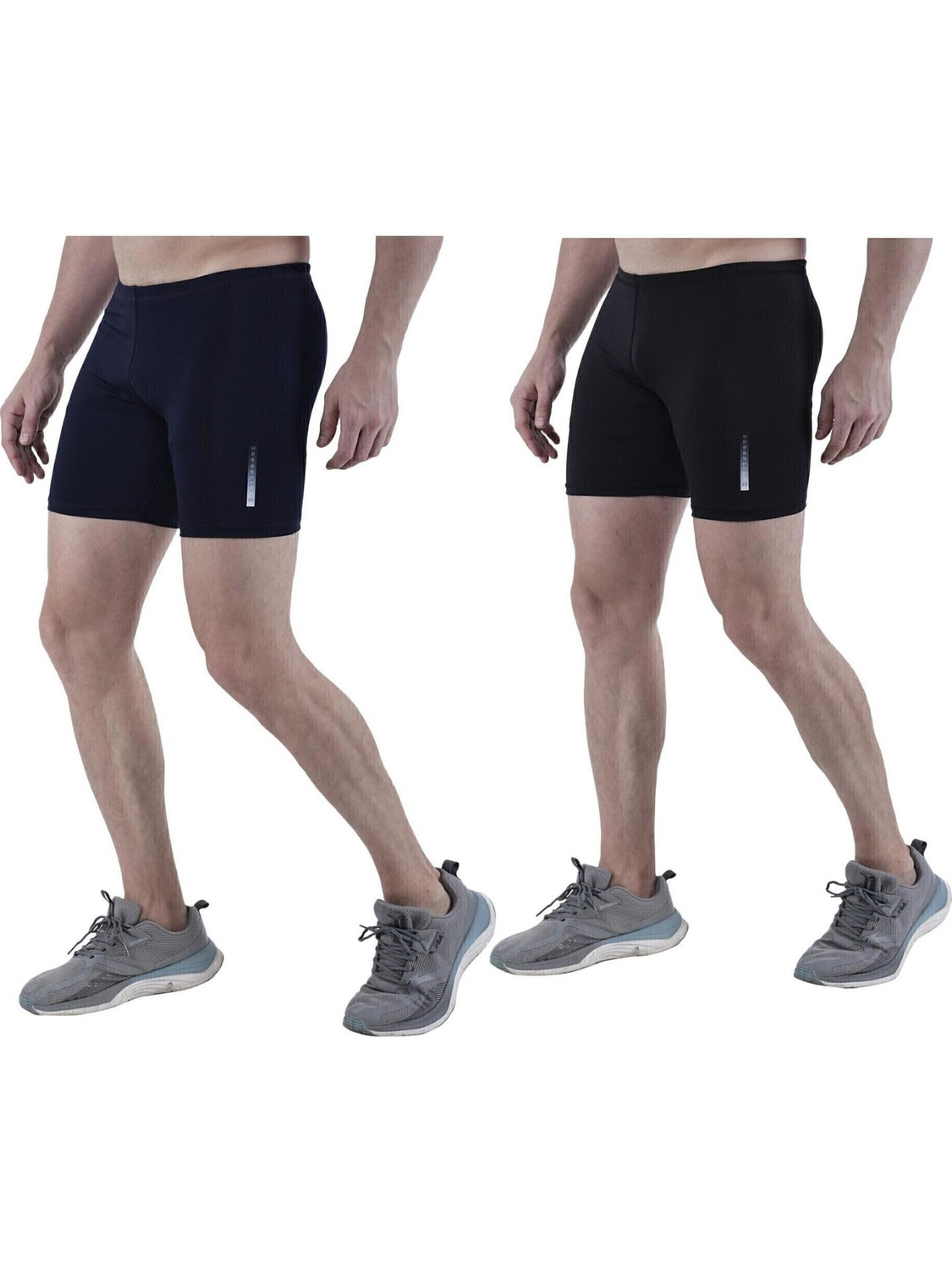 Image of TroopLine Solid Men Black Tights