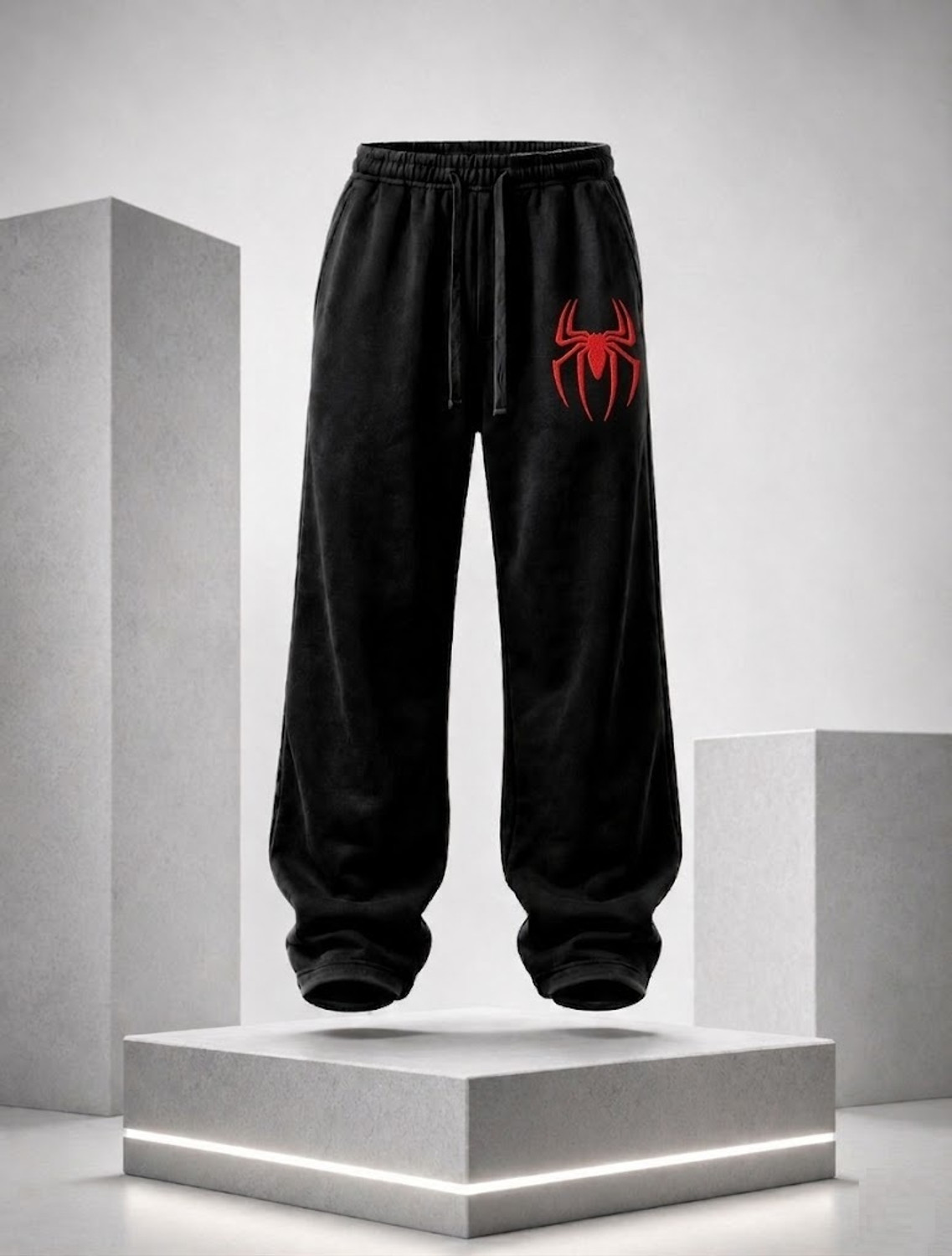 Image of Rathai Men Striped Dark Blue Track Pants