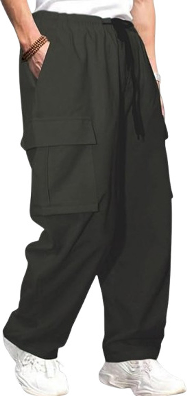 Image of STAR THE VISION Pack of 2 Men Printed Light Green, Grey Track Pants