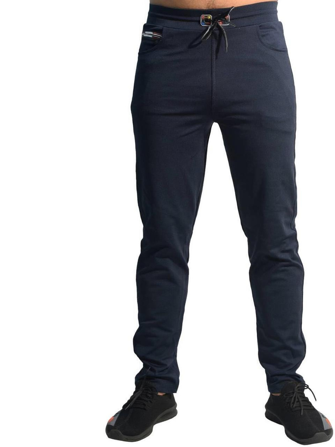 Yasir Slim Fit Dark Blue Trousers - Image 5
