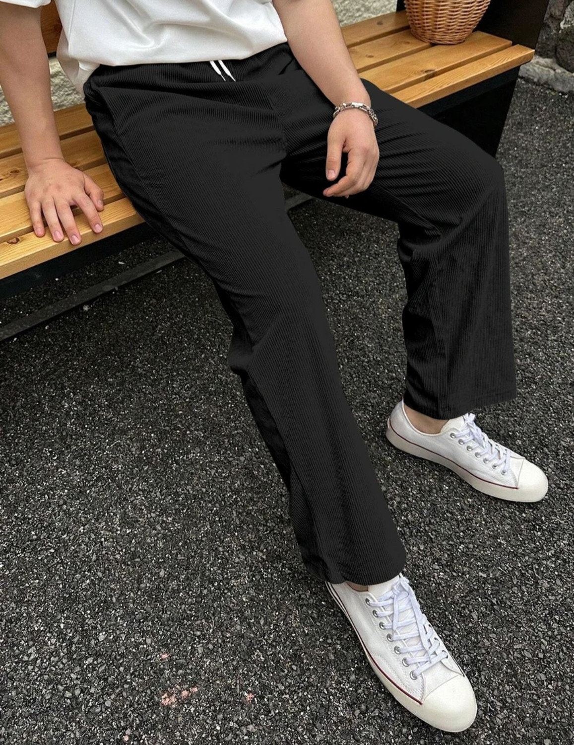 Reksans Men Black Track Pants - Image 5