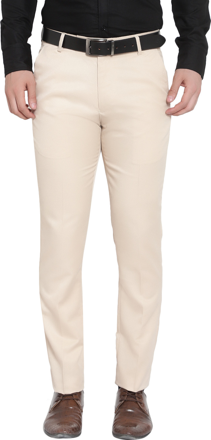 Image of Sucheh Gwalior Pack of 2 Men Regular Fit Grey Cotton Blend Trousers