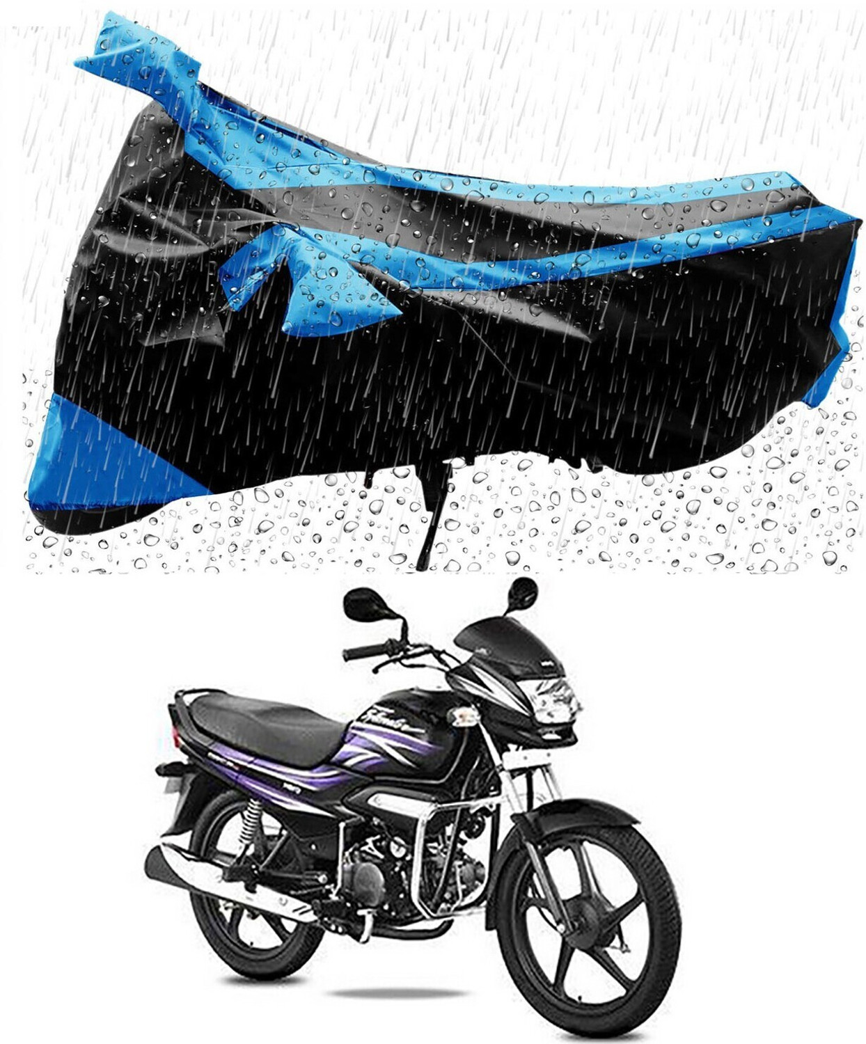 Image of FBC Waterproof Two Wheeler Cover for Yamaha (FZ, Silver)