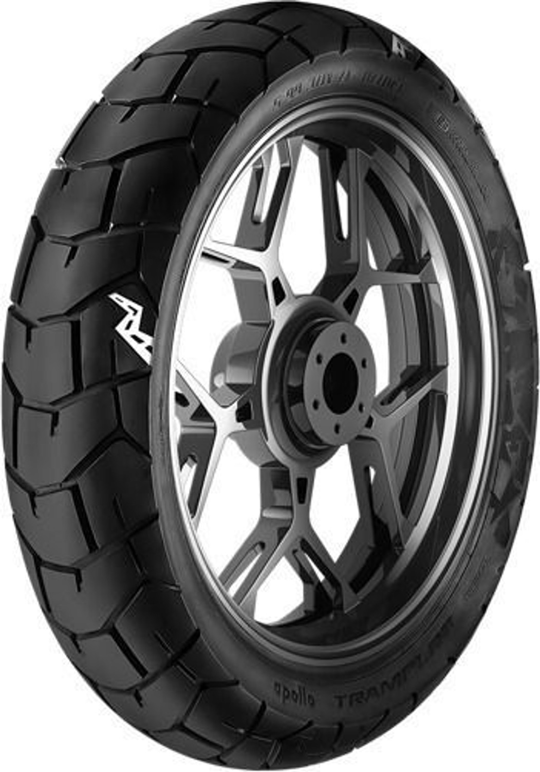 Image of Apollo TRAMPLER XR 100 /90R19 Front Two Wheeler Tyre (Dual Sport, Tube Less)