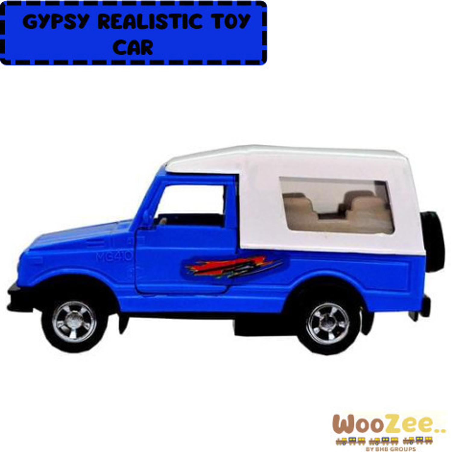 Image of CountryLink M4 1:32 Diecast Alloy Car Toy Pull Back Action with Sound Light Open Doors (Blue)