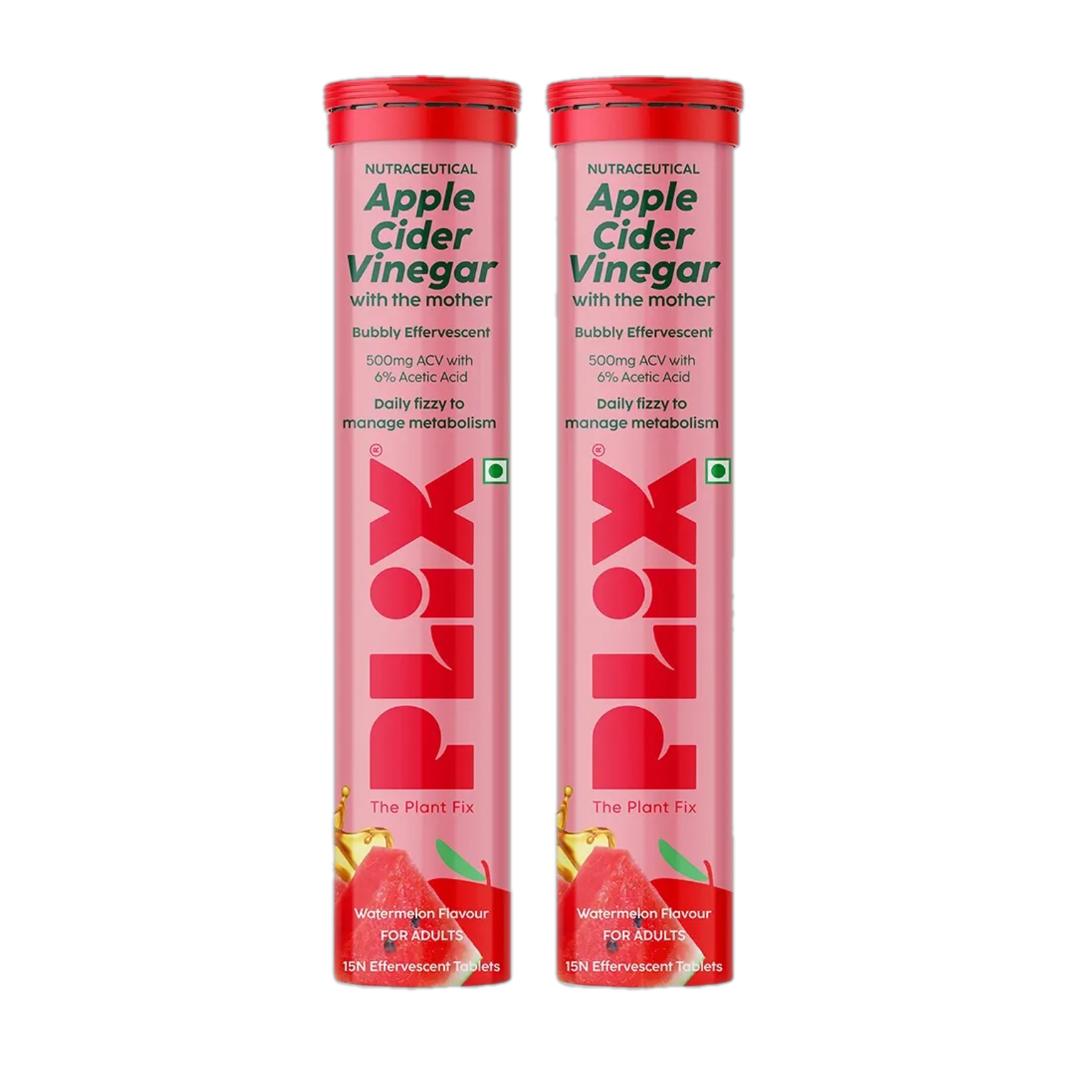 The Plant Fix Plix Apple Cider Vinegar 15 Tablets Watermelon - Image 6