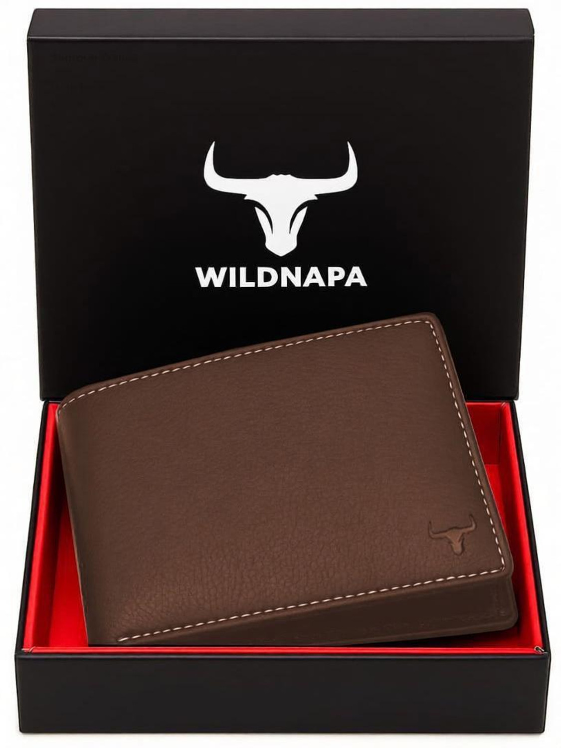 WILD NAPA Men Brown Leather Wallet - Image 5