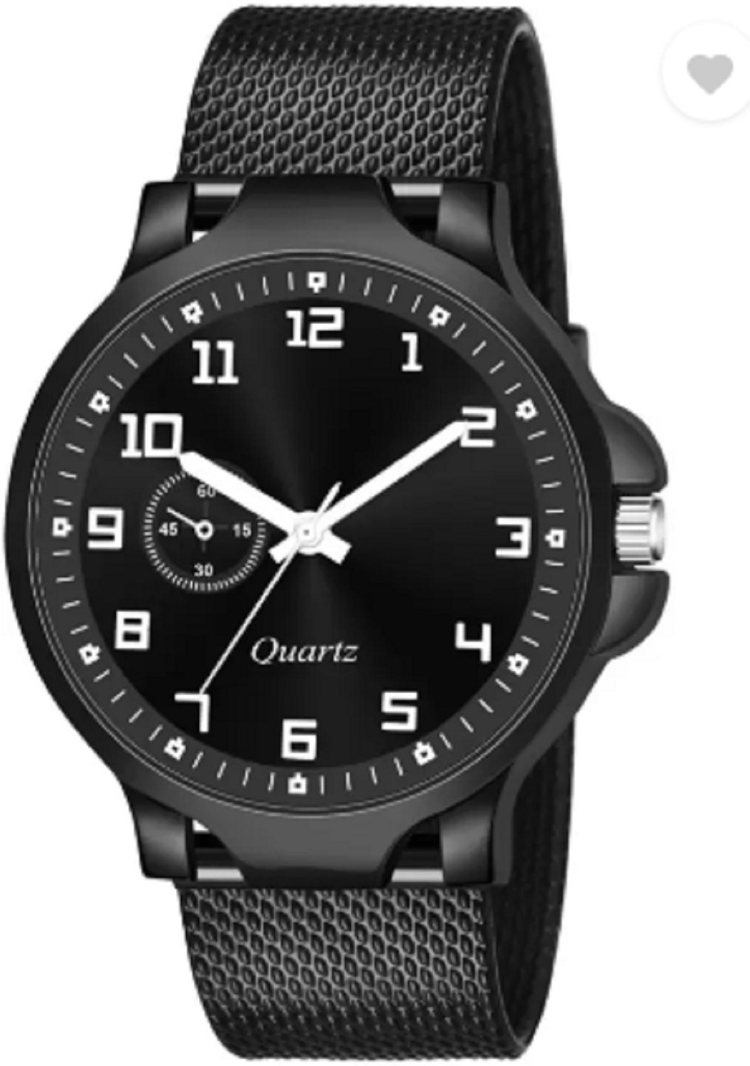 Image of KU Analog Watch - For Men New Arrival Black dial and Black PU Belt Analog Watch - For Boys