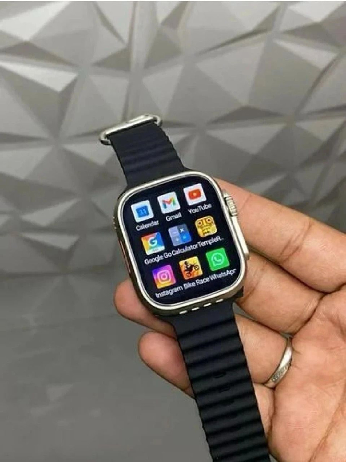 Image of Lastpoint 4G Camera and Sim Card Support watch Smartwatch (Red Strap, free)