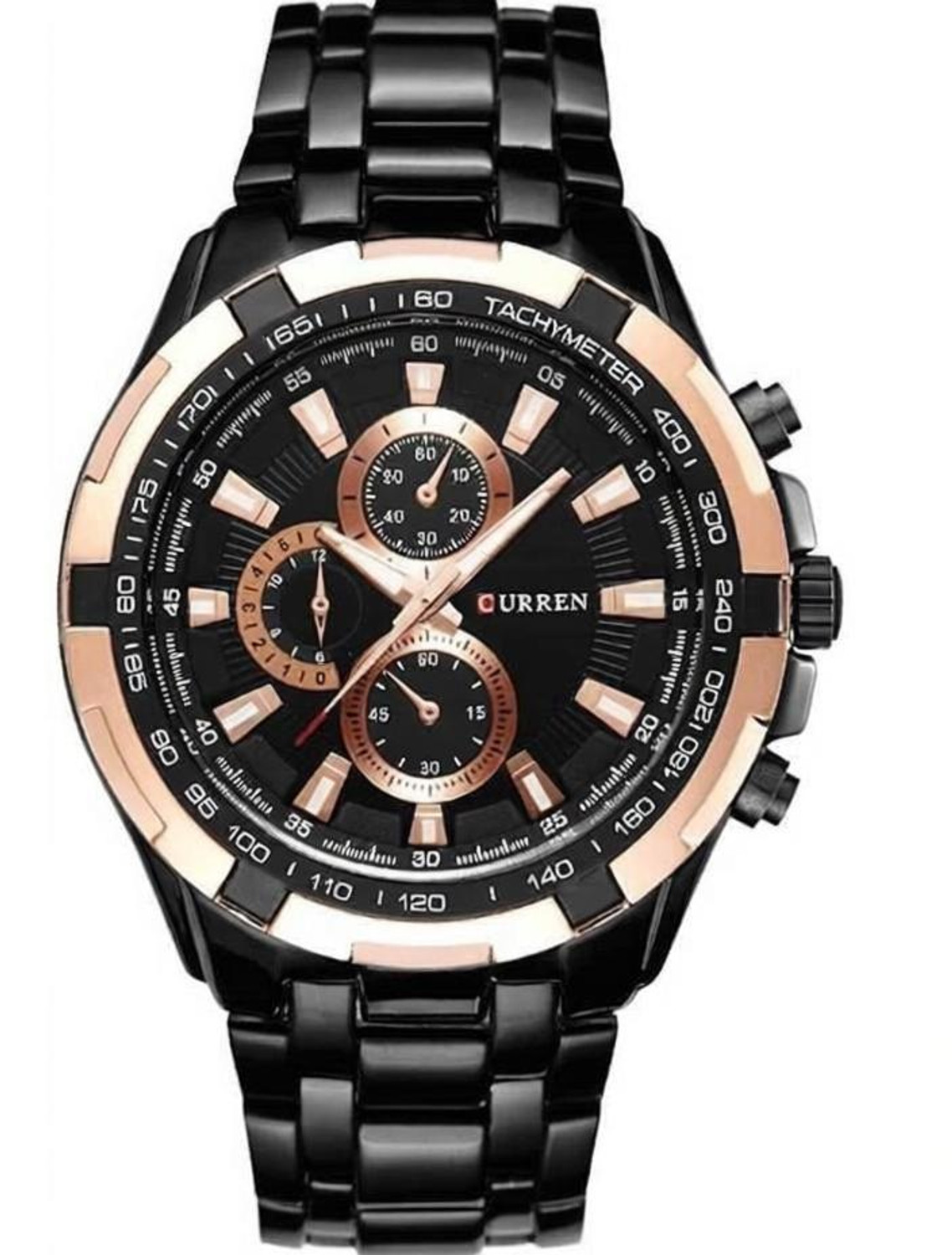 Curren Analog Watch - Men Black - Image 6