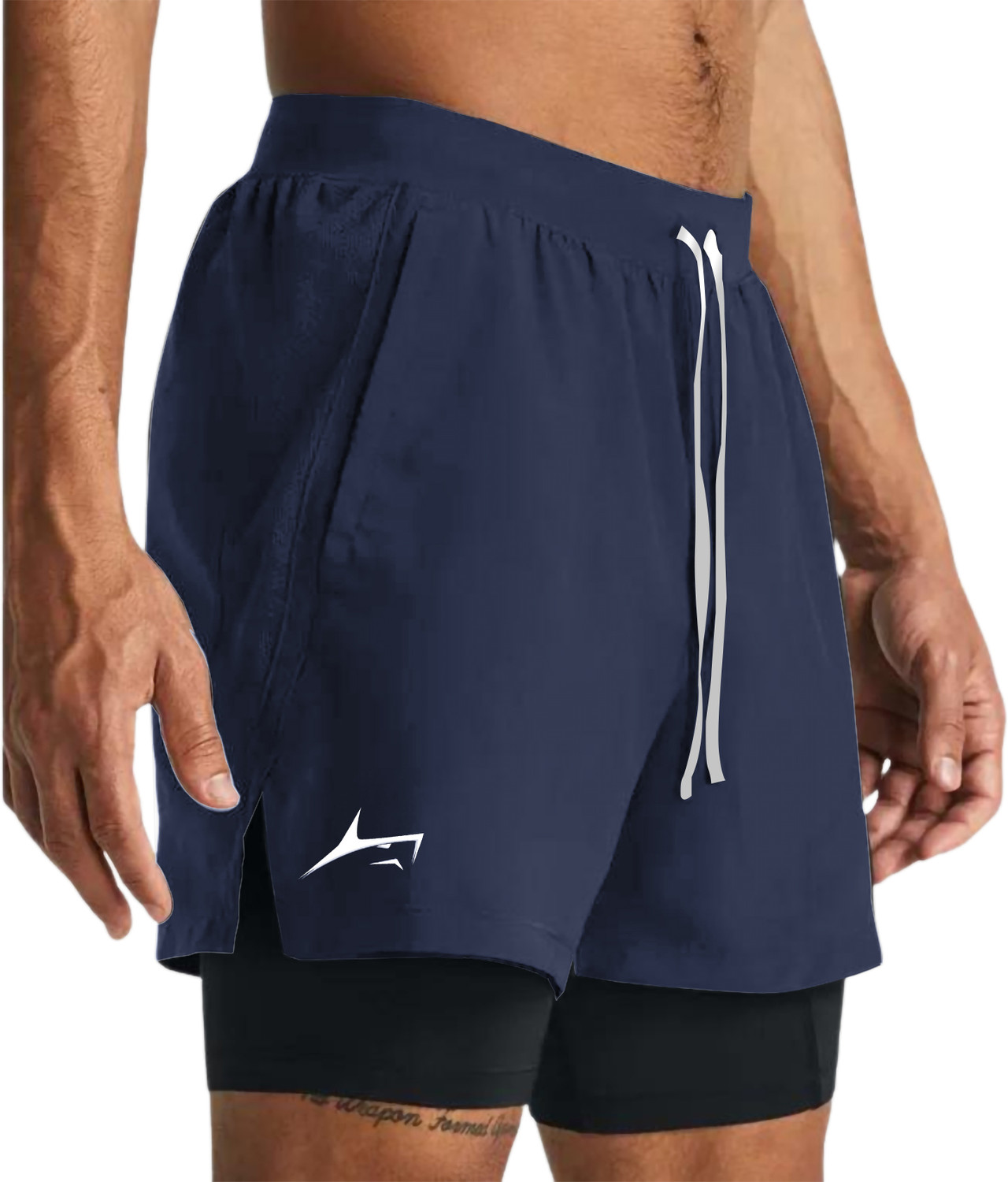 Image of CULISH Color Block Men Dark Grey Sports Shorts