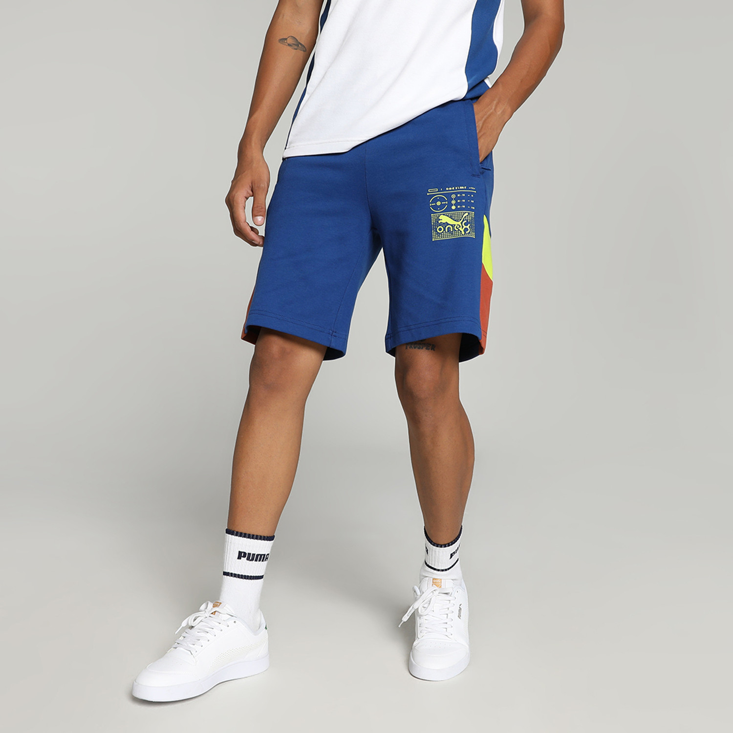 Image of PUMA Solid Men Black Regular Shorts