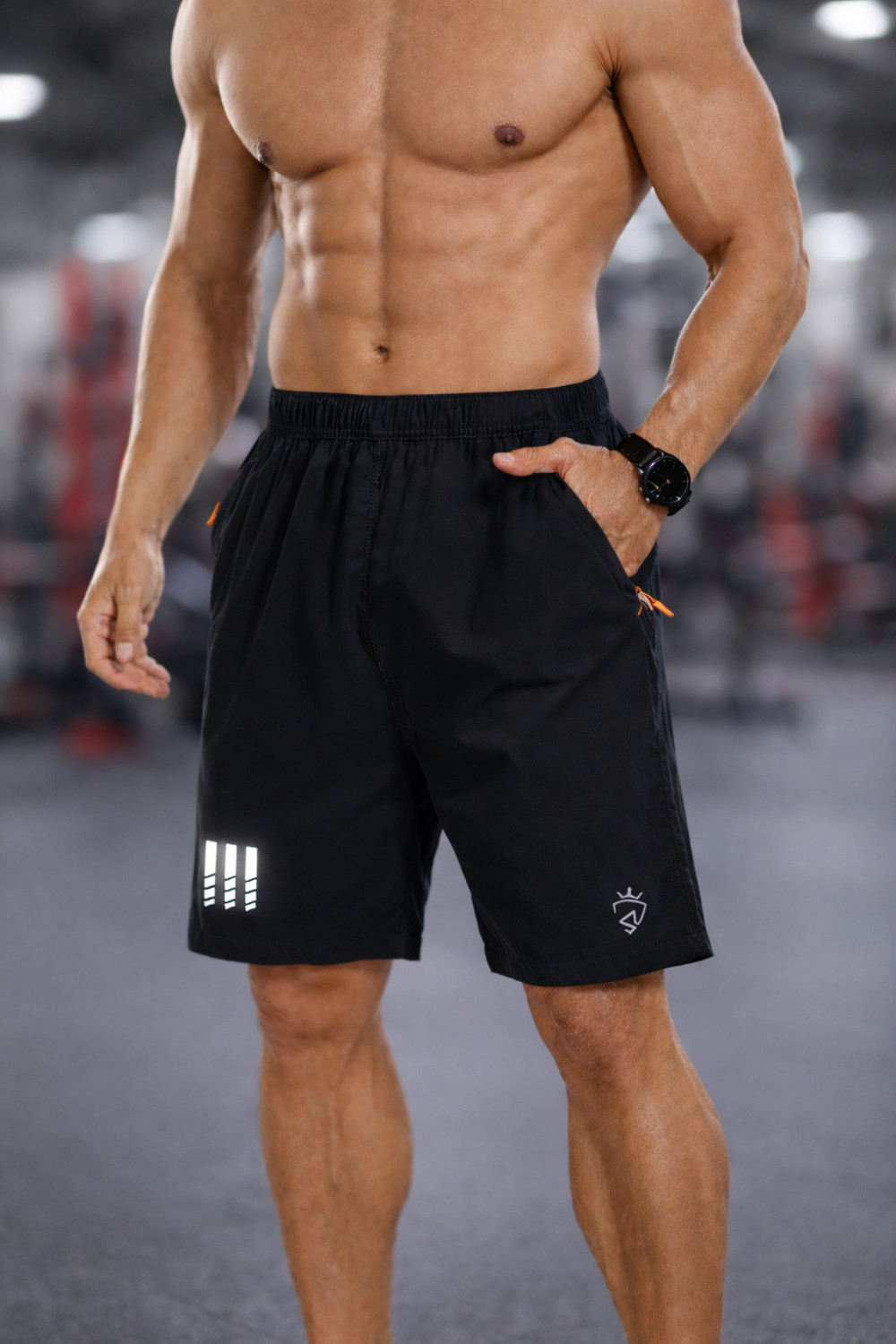 Image of TENRUN Solid Men Grey Regular Shorts
