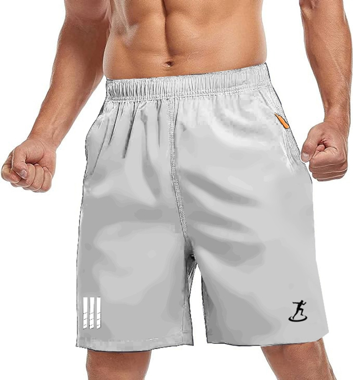 Image of TENRUN Solid Men Grey Regular Shorts