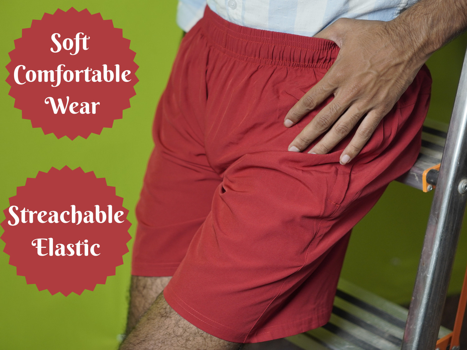 Image of Ms Aristos Solid Men White Sports Shorts, Gym Shorts, Basic Shorts, Regular Shorts, Running Shorts, Casual Shorts