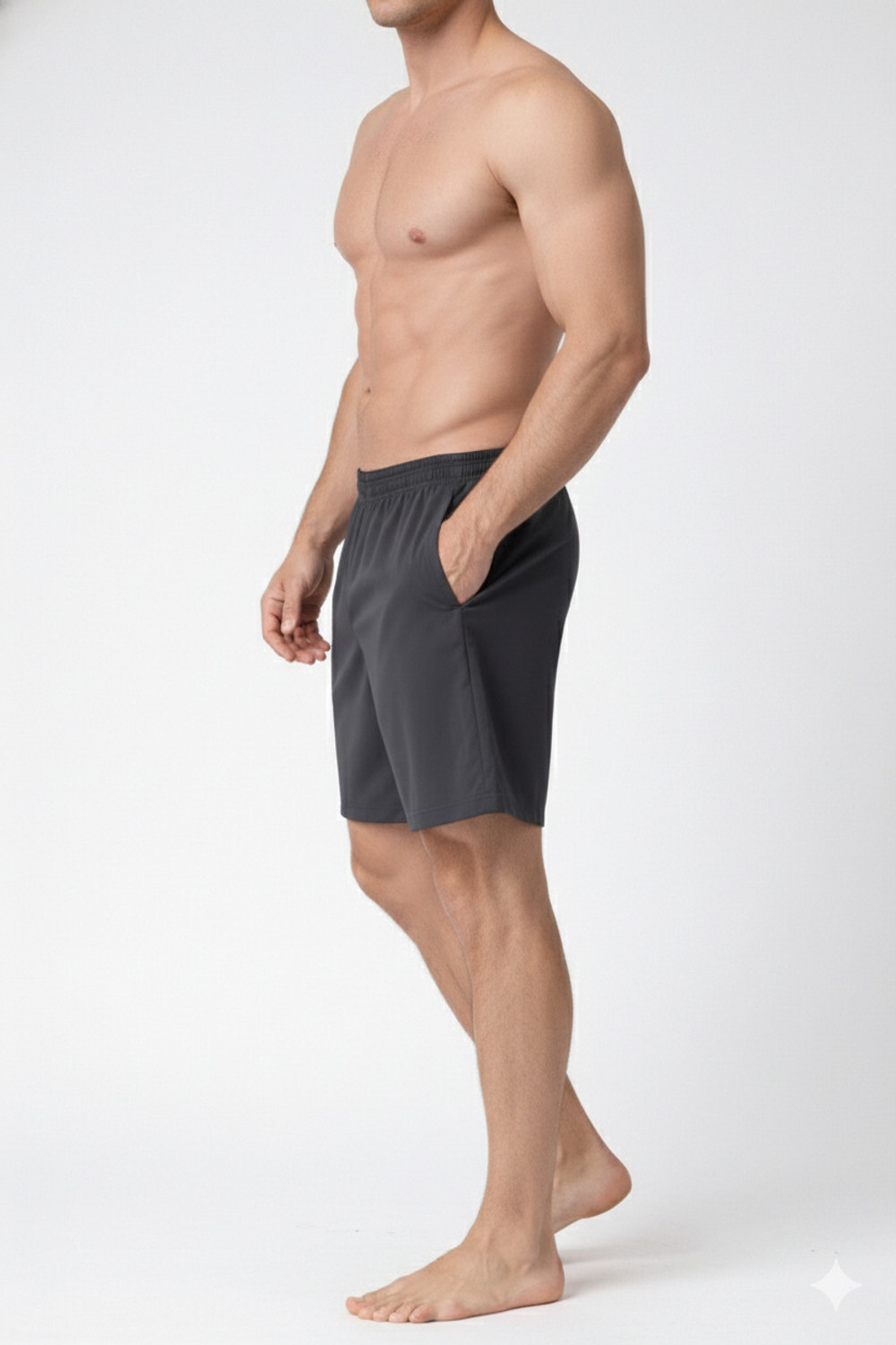Image of EZCLOTHING Pack of 2 Solid Men Black, Grey Casual Shorts, Baggy Shorts, Regular Shorts