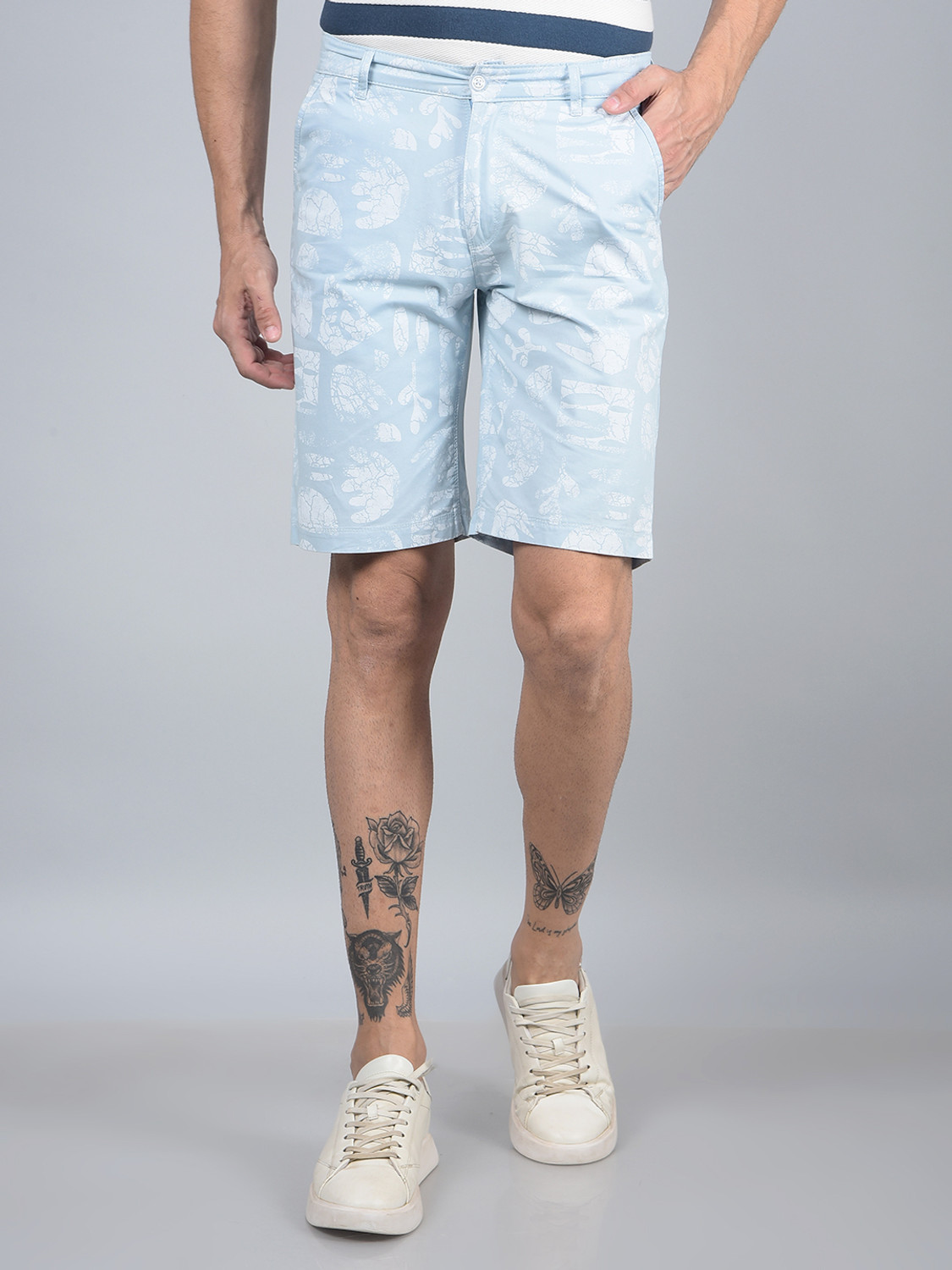 Image of CRIMSOUNE CLUB Solid Men Khaki Cargo Shorts