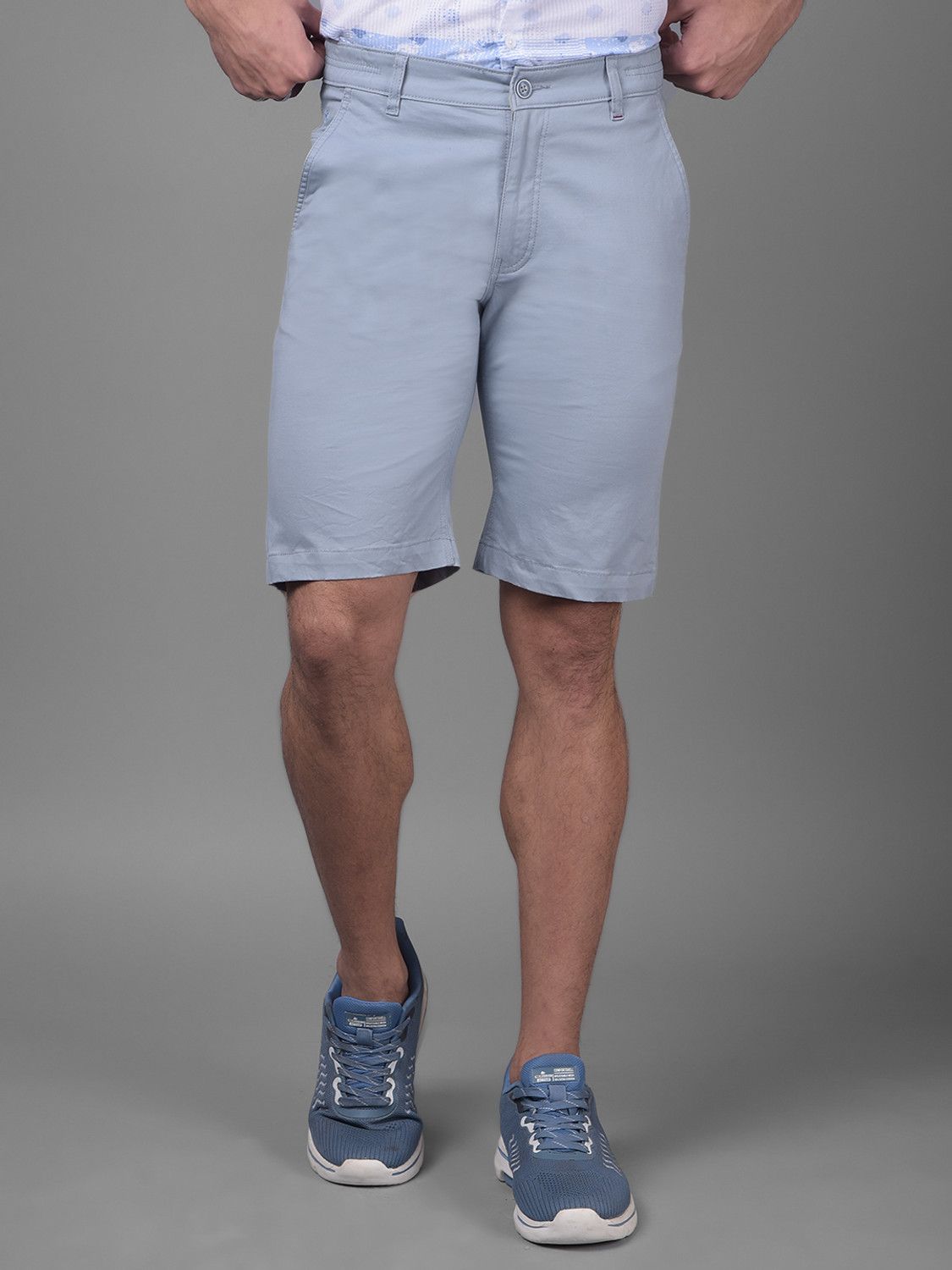 Image of CRIMSOUNE CLUB Solid Men Khaki Cargo Shorts