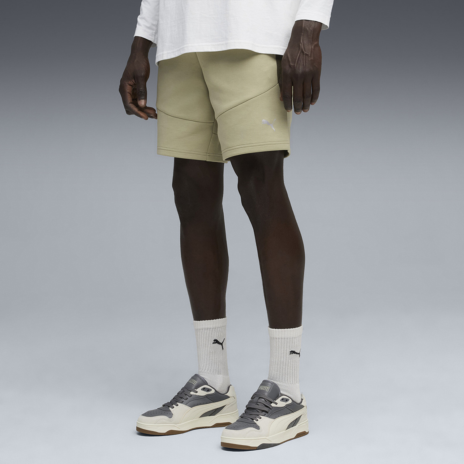 Image of PUMA Solid Men Black Regular Shorts