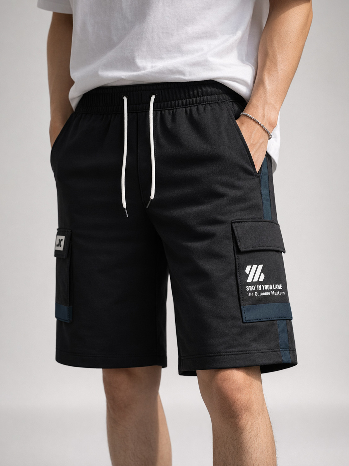Image of Jump Cuts Pack of 2 Printed Men Multicolor Basic Shorts