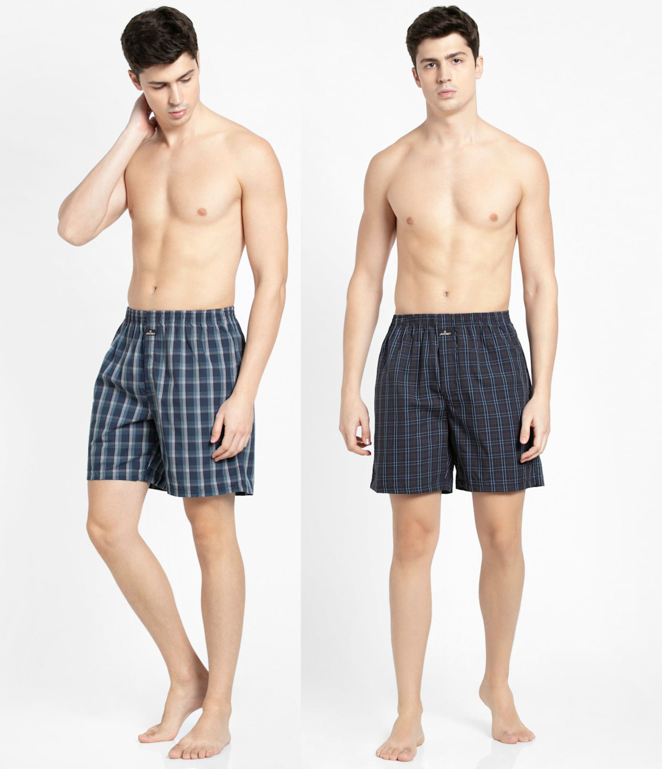 Image of JOCKEY Pack of 2 Checkered Men Boxer