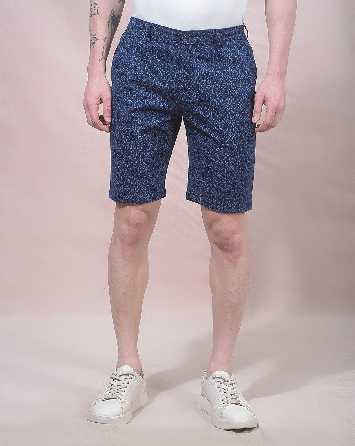 Image of CRIMSOUNE CLUB Solid Men Khaki Cargo Shorts