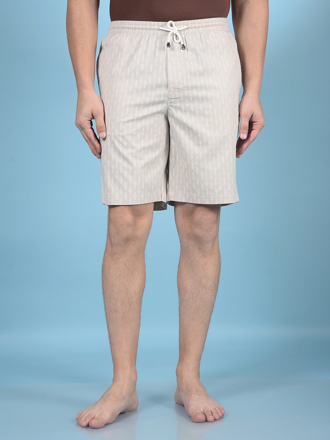 Image of CRIMSOUNE CLUB Solid Men Khaki Cargo Shorts