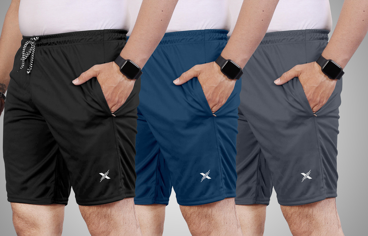 Image of FTX Pack of 2 Printed Men Multicolor Regular Shorts