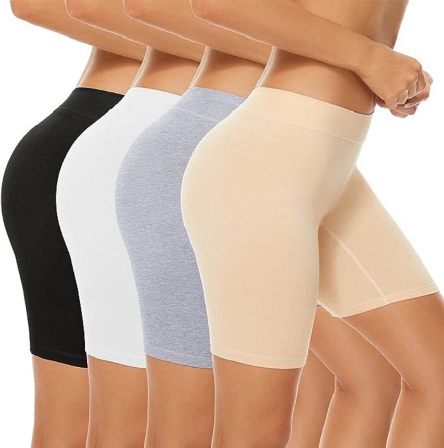 Image of mpdenterprises Pack of 4 Women Boy Short Multicolor Panty