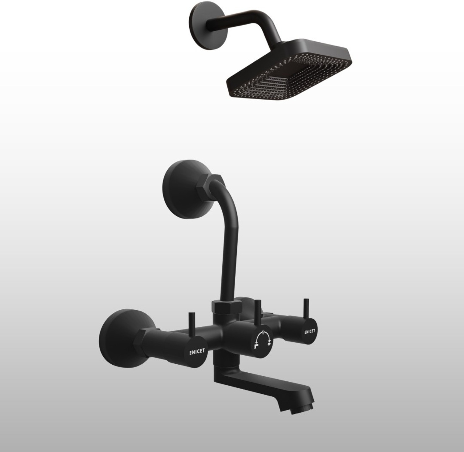 Image of LUPPRA Rainfall Shower System with Hand Shower Rain Shower System Pulse mode, Jet stream, Rainfall spray (Stainless Steel)