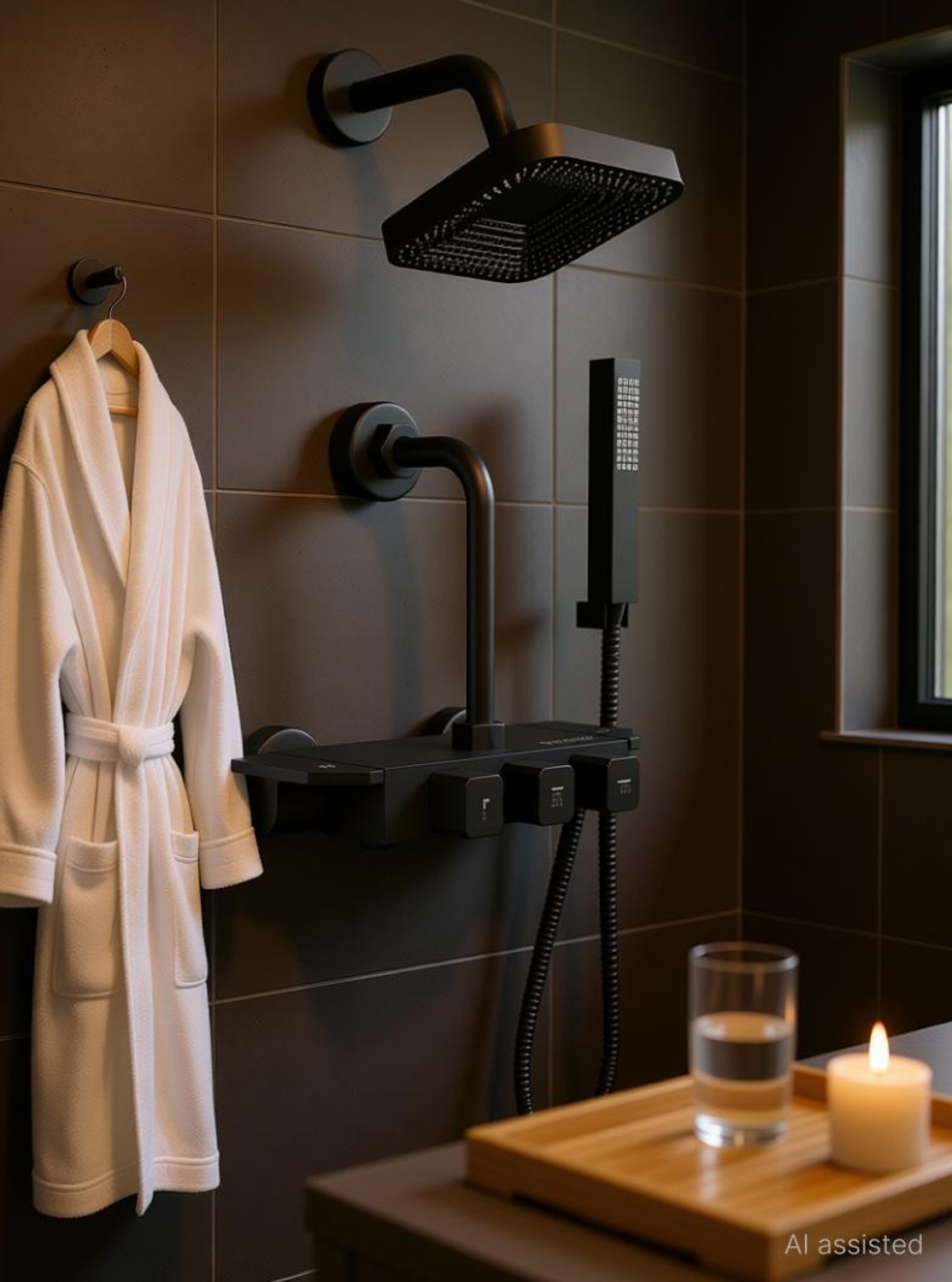 Image of LUPPRA Rainfall Shower System with Hand Shower Rain Shower System Pulse mode, Jet stream, Rainfall spray (Stainless Steel)