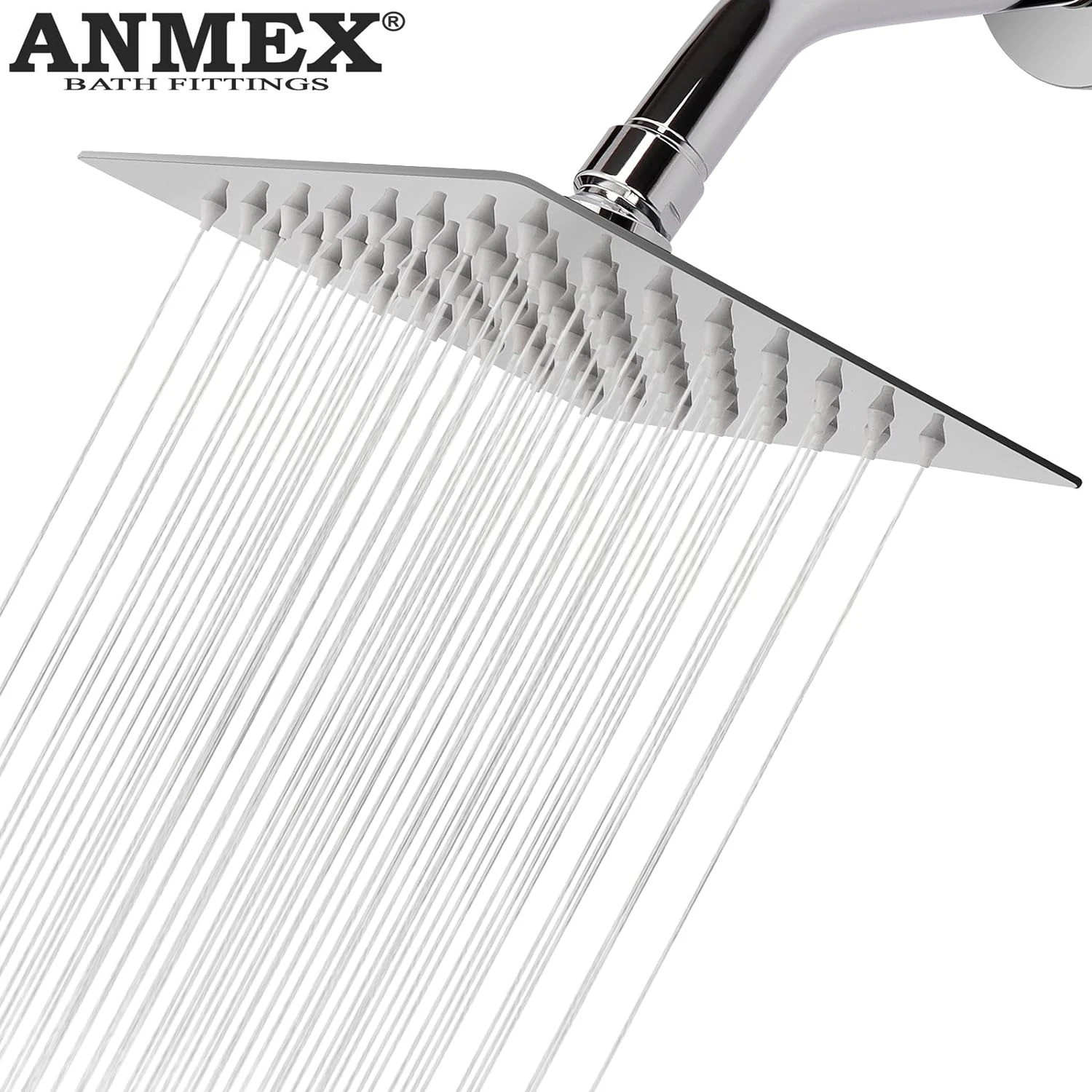 Image of LUPPRA Rainfall Shower System with Hand Shower Rain Shower System Pulse mode, Jet stream, Rainfall spray (Stainless Steel)