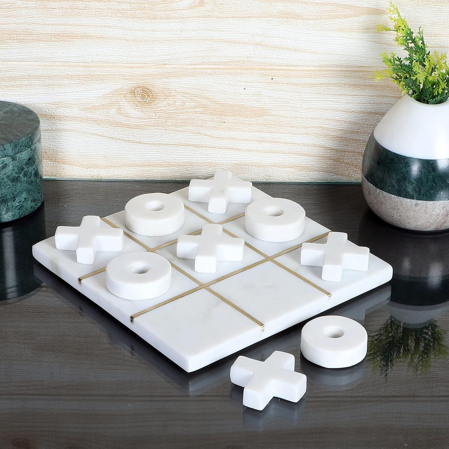 Image of klydo MARBLE TIC TAC TOE CROSS & KNOTS Gaming Accessory Kit (White, For Steam Deck)
