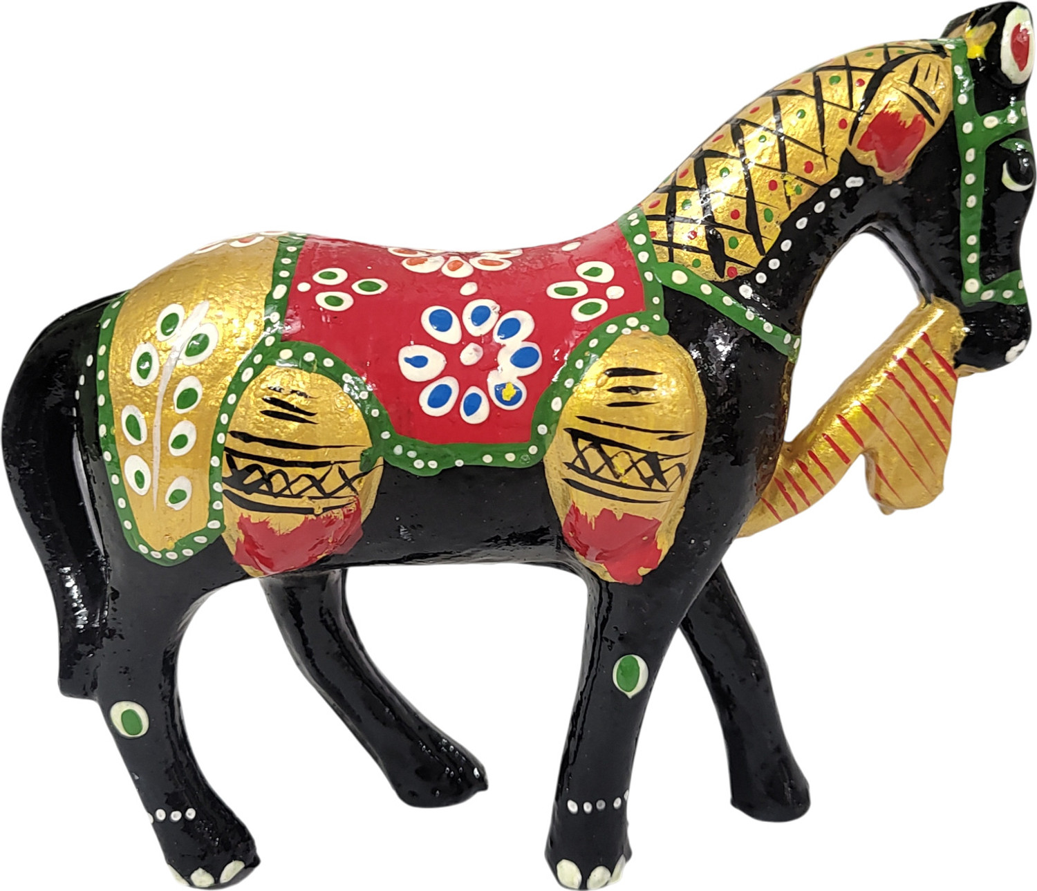 Image of LoveKush LKH-003 Decorative Showpiece - 30 cm (Leather, Wood, Brown)
