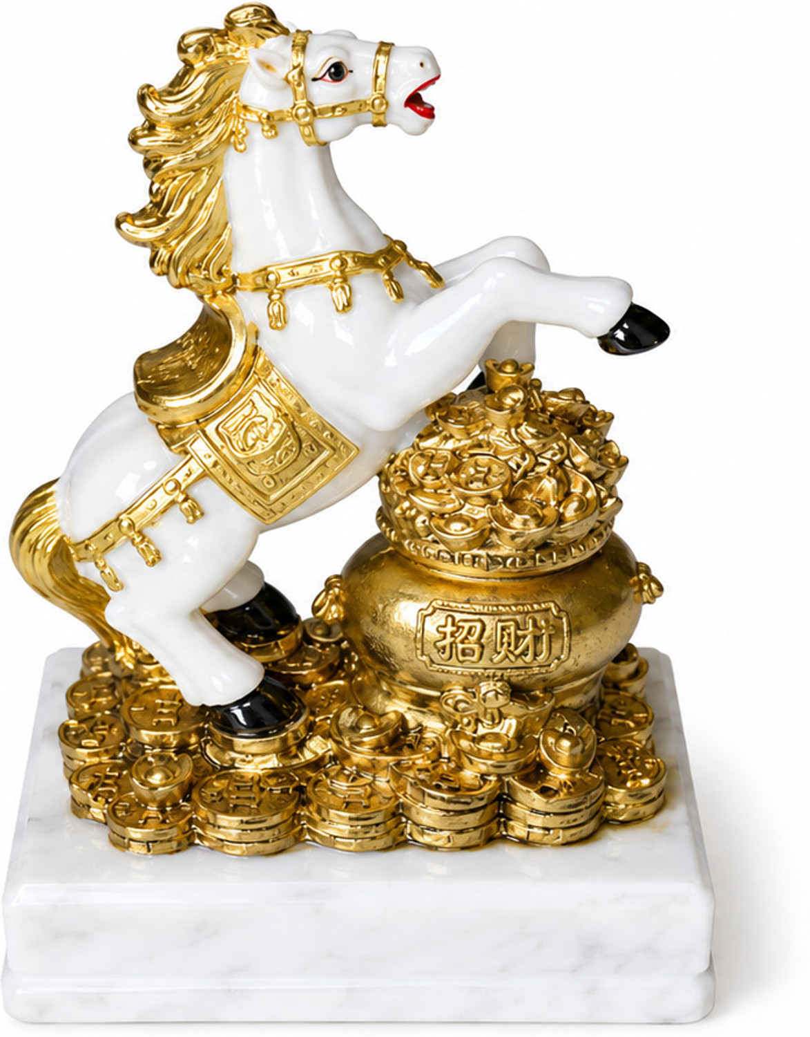 Image of LoveKush LKH-003 Decorative Showpiece - 30 cm (Leather, Wood, Brown)