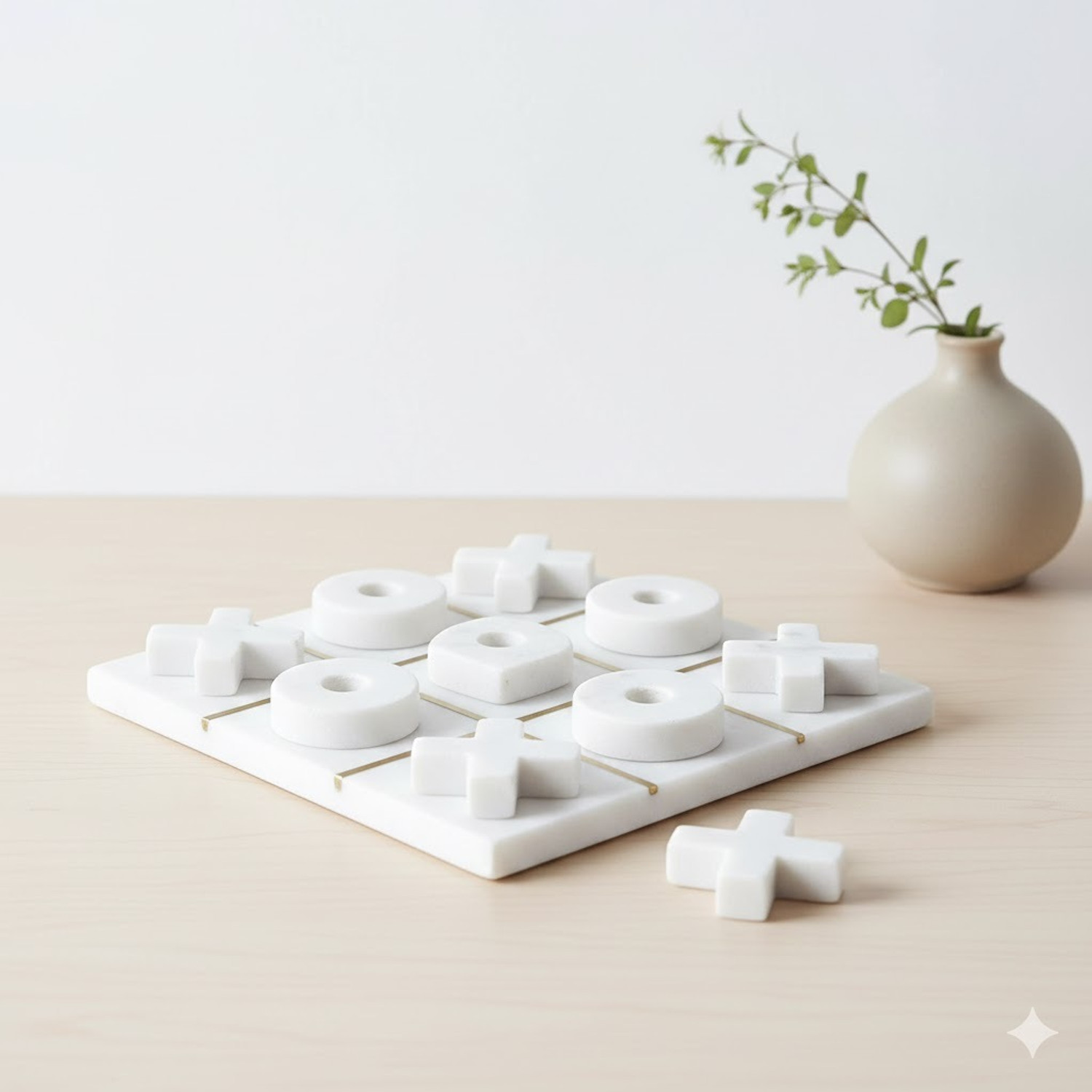 Image of klydo MARBLE TIC TAC TOE CROSS & KNOTS Gaming Accessory Kit (White, For Steam Deck)