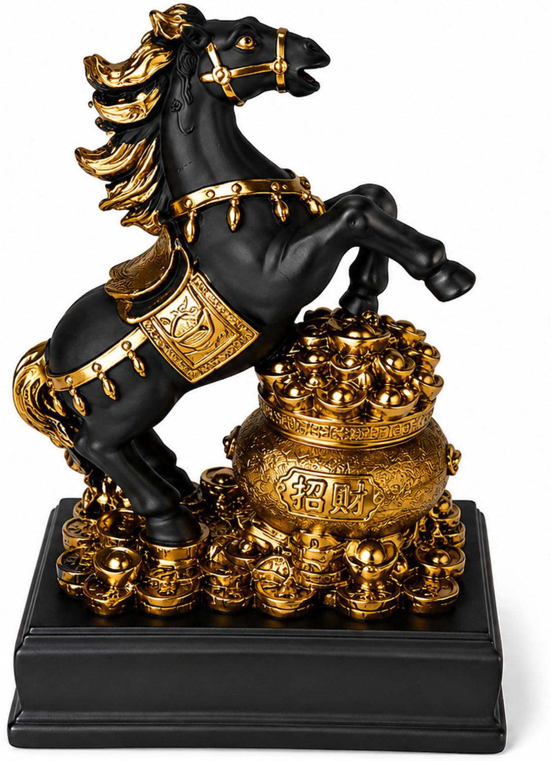 Image of LoveKush LKH-003 Decorative Showpiece - 30 cm (Leather, Wood, Brown)