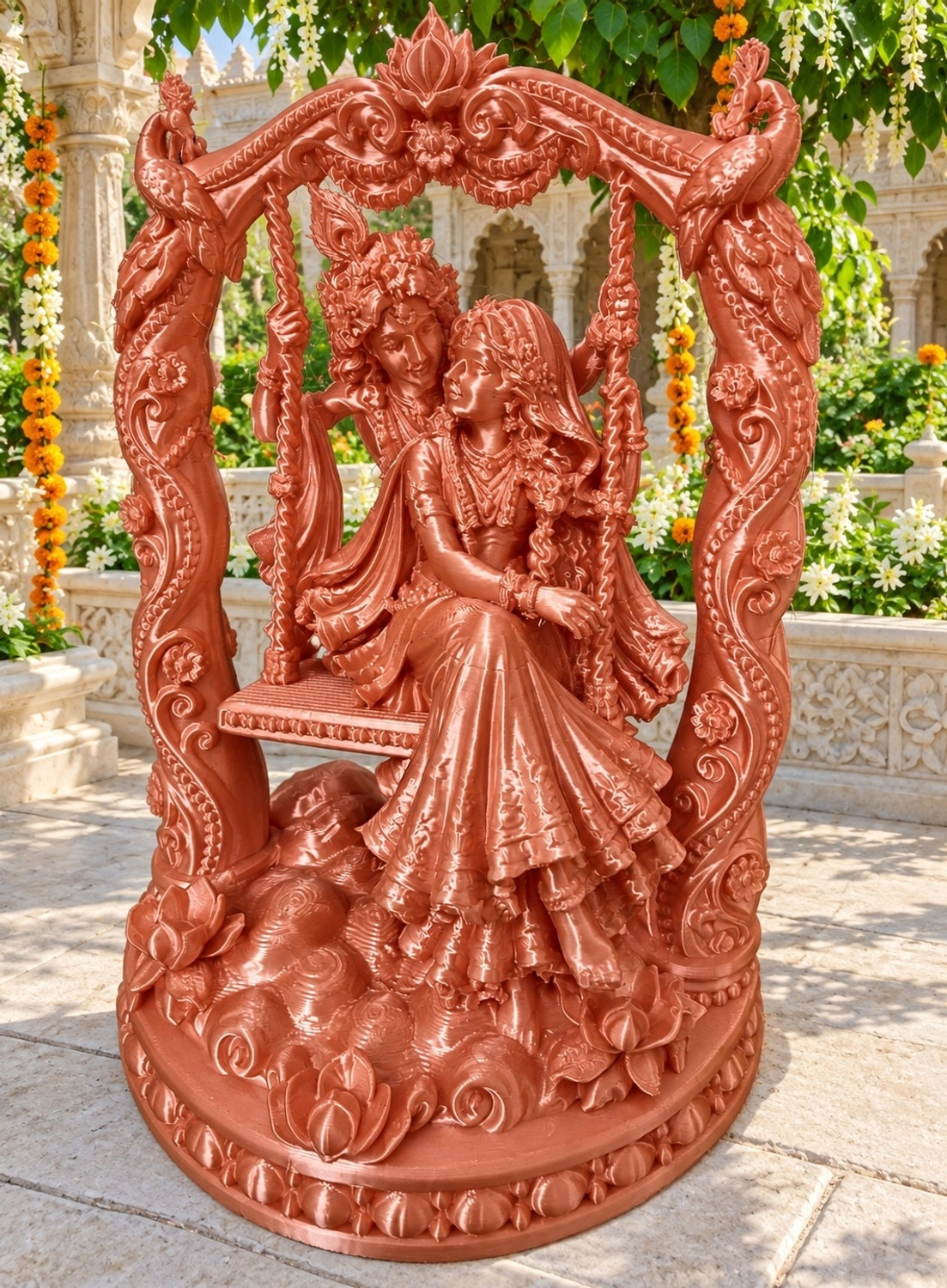 kalasrijan Radhe Krishna Jhula Statue 17 cm - Image 1