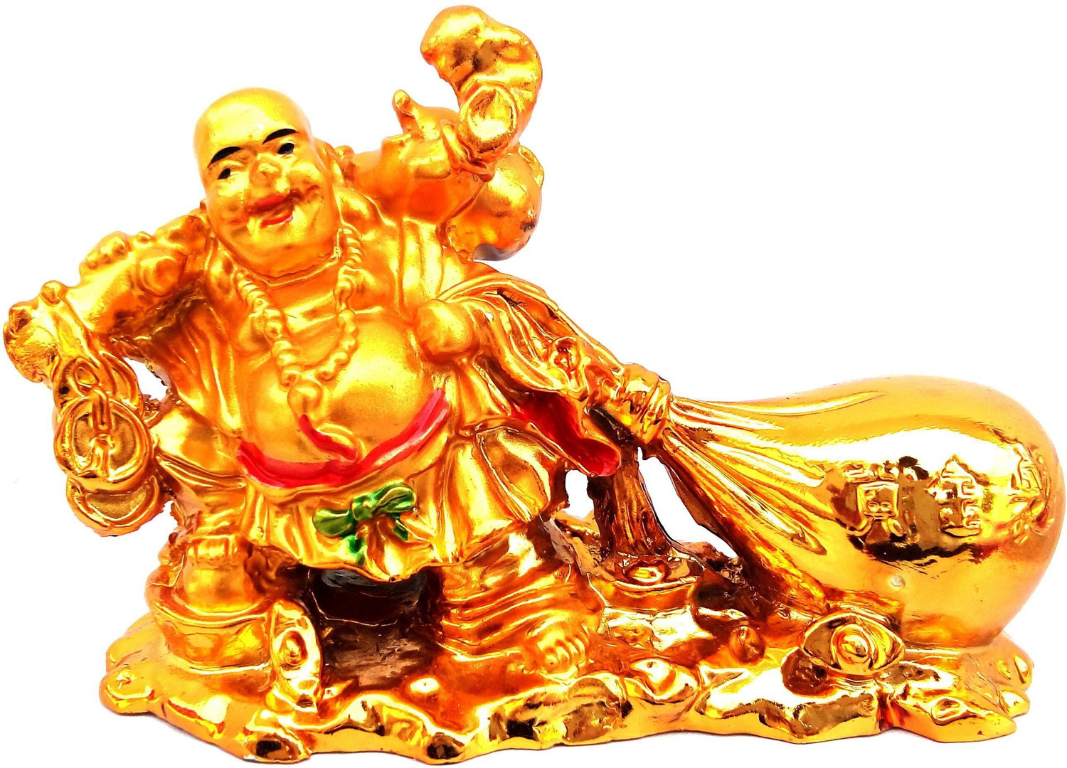 Image of Manthan Decorative Showpiece - 5 cm (Polyresin, Gold)