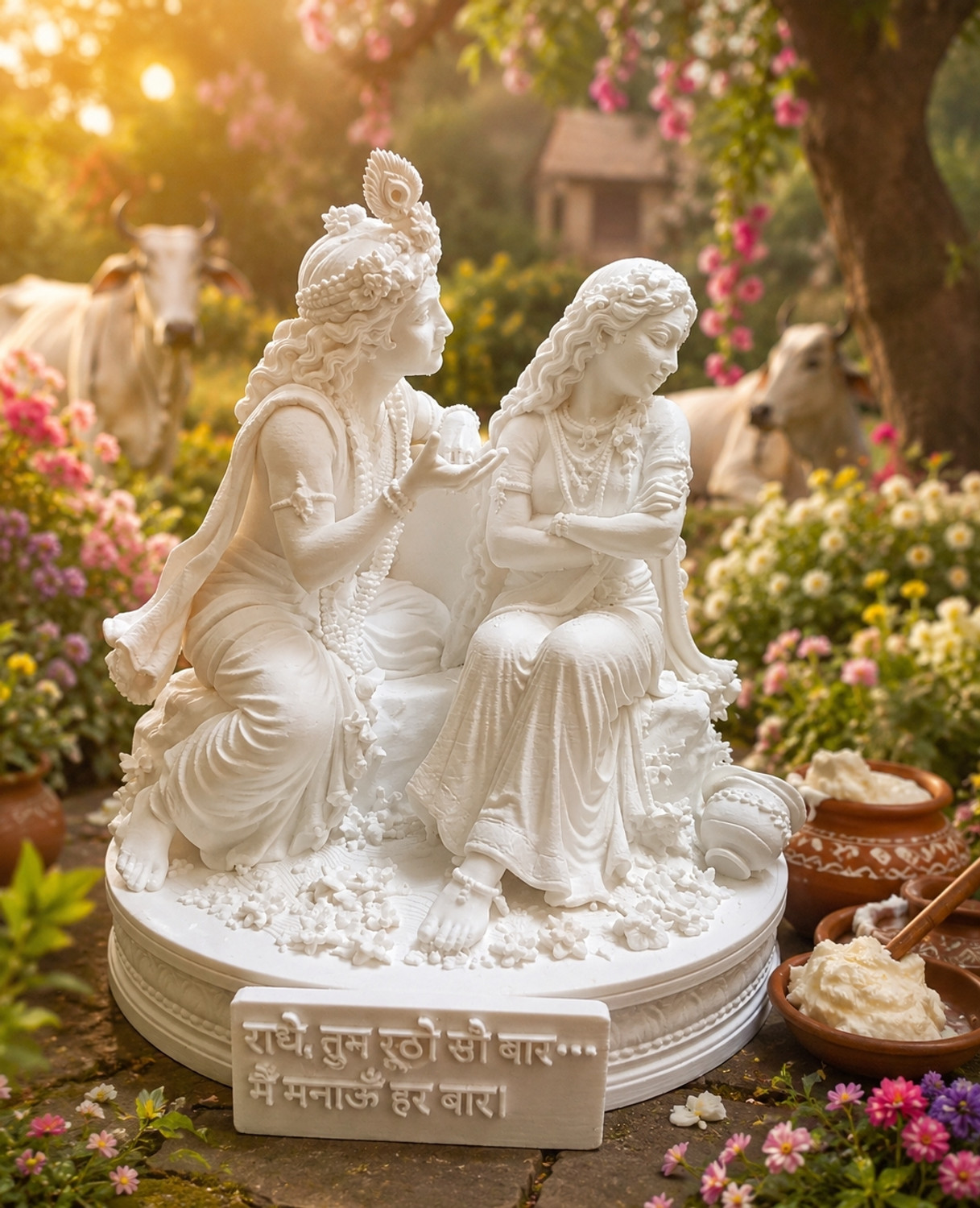 kalasrijan Radha Krishna Emotional Statue Showpiece 16 cm - Image 1