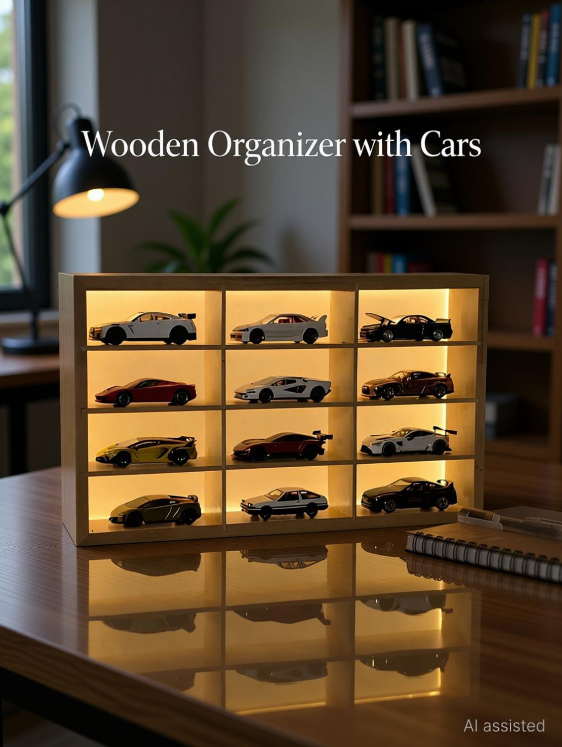 Image of Fancy Things Fancythings LED Car Glow Base Display Stand for 1:64 & 1:43 Scale Model Cars Decorative Showpiece - 1.5 cm (Ceramic, Black)