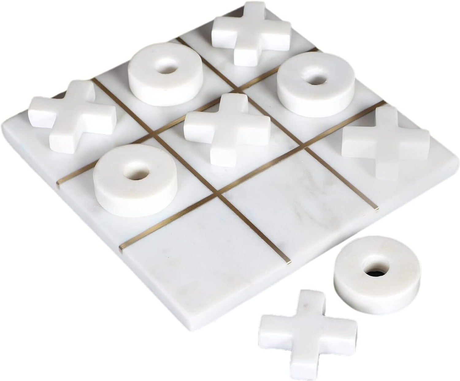 Image of klydo MARBLE TIC TAC TOE CROSS & KNOTS Gaming Accessory Kit (White, For Steam Deck)