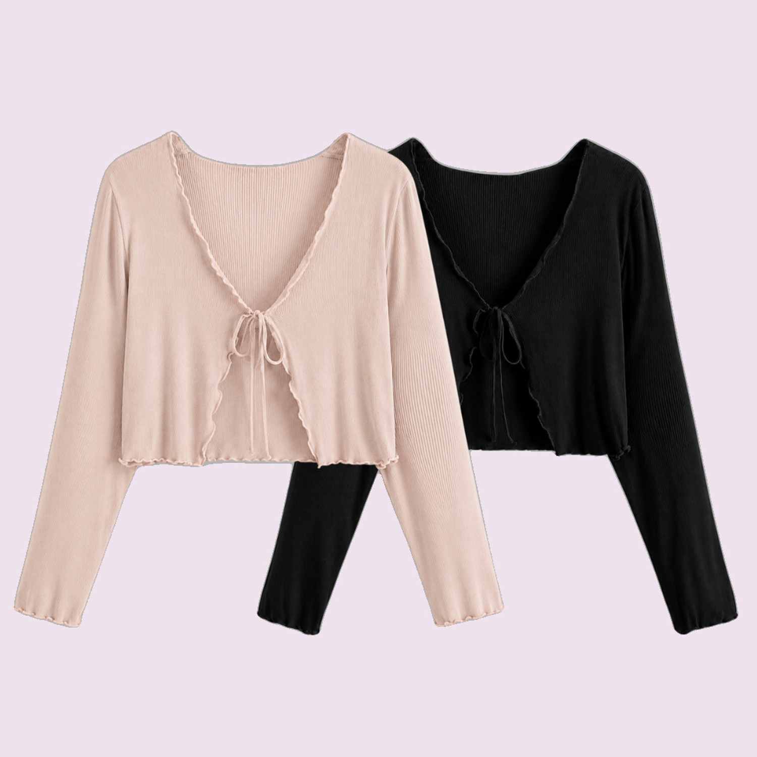 Image of famcomf Women Straight 3 /4th Sleeve Black Shrug