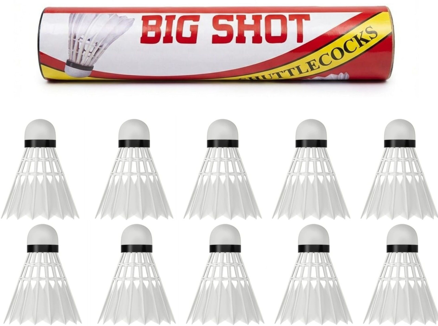 Image of acers Grade A+ Feather Shuttle - White (Medium Fast, 78, Pack of 12)