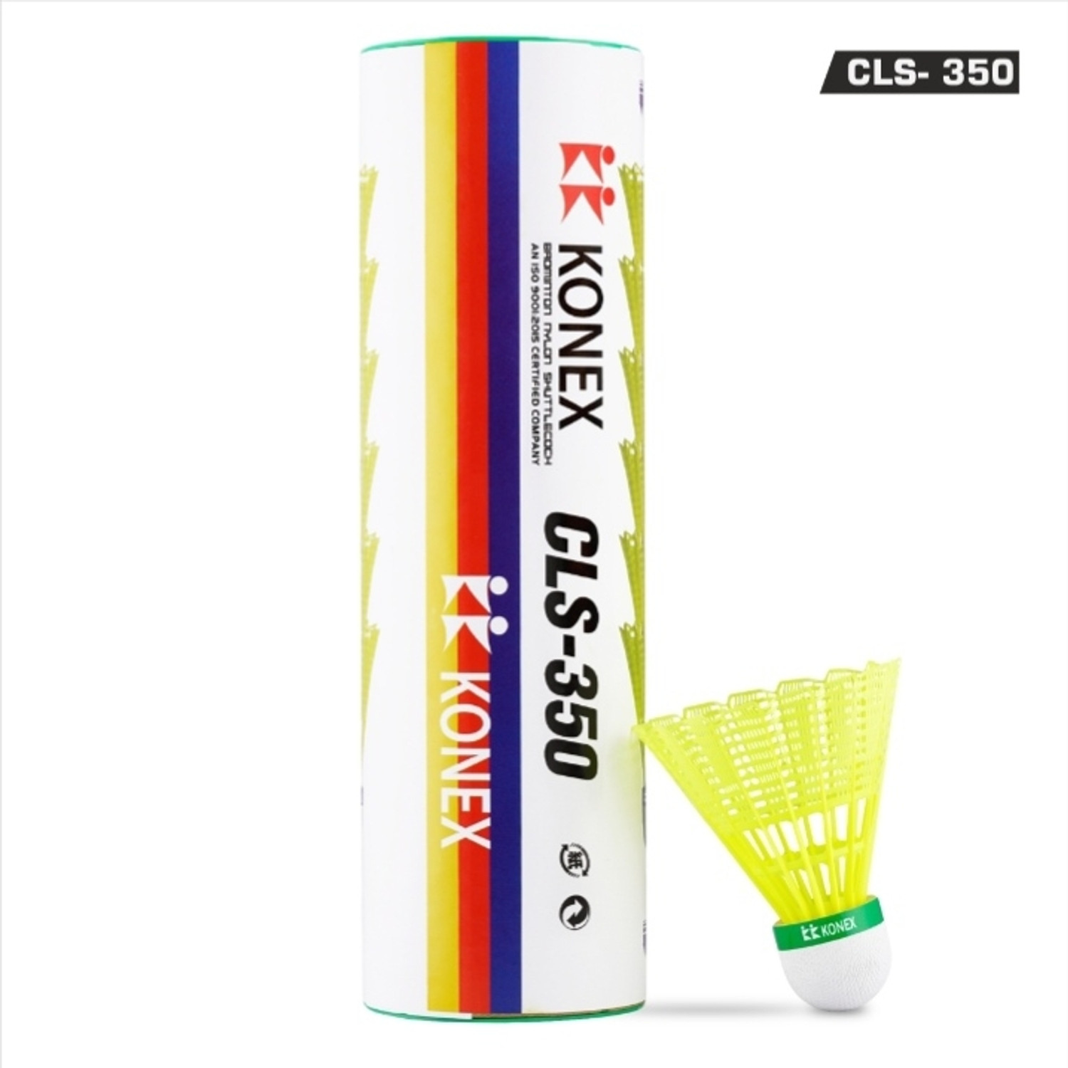 Image of Morex M-3STAR Nylon Shuttle - Yellow (Medium Slow, 76, Pack of 12)
