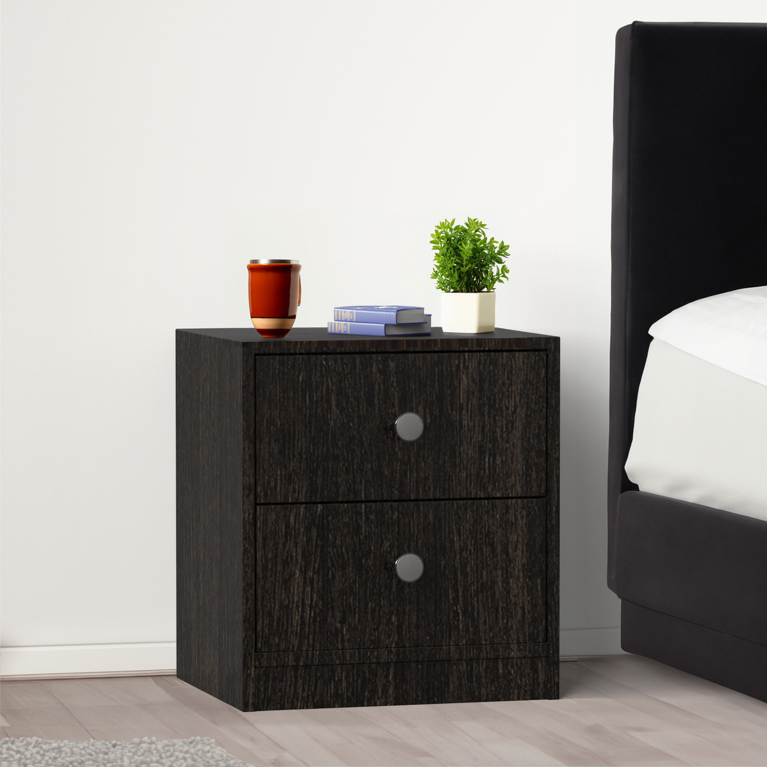 Image of Studio Kook Sez Sofamate Left Engineered Wood Side Table (Finish Color - Sleeperwood, Pre-assembled)
