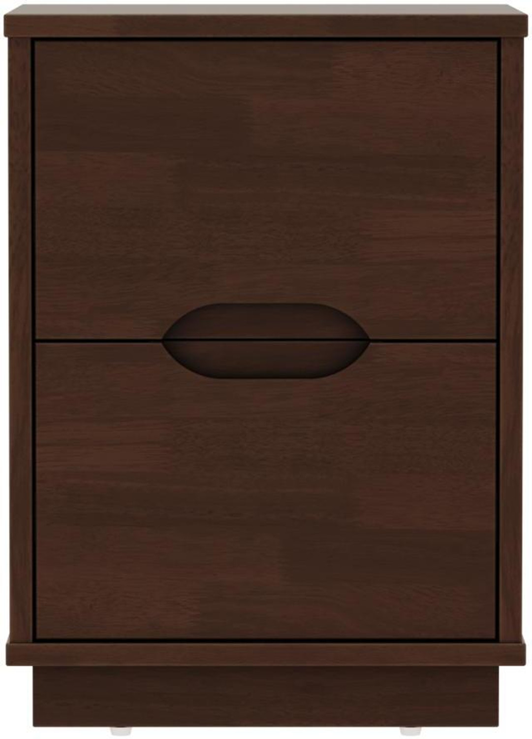 Image of Wakefit Solid Wood Bedside Table (Finish Color - Irish Walnut, Pre-assembled)