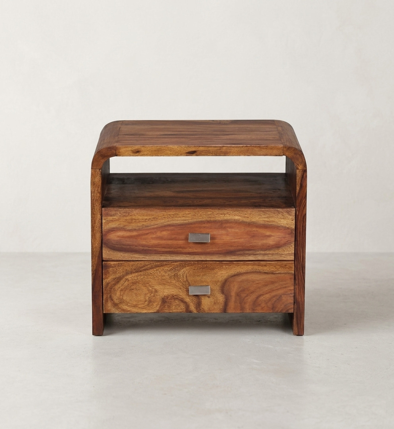 Image of imm crafts Solid Wood Side Table (Finish Color - white, Pre-assembled)